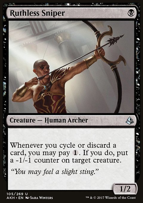 Ruthless Sniper, Amonkhet #105, Magic: The Gathering card