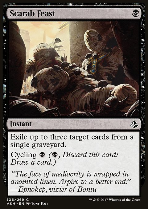Scarab Feast, Amonkhet #106, Magic: The Gathering card