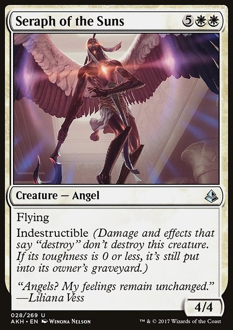 Seraph of the Suns, Amonkhet #28, Magic: The Gathering card