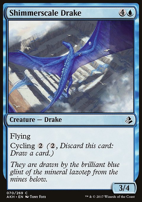Shimmerscale Drake, Amonkhet #70, Magic: The Gathering card