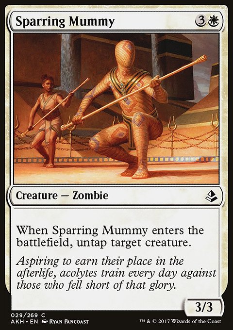 Sparring Mummy, Amonkhet #29, Magic: The Gathering card