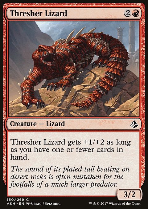 Thresher Lizard, Amonkhet #150, Magic: The Gathering card