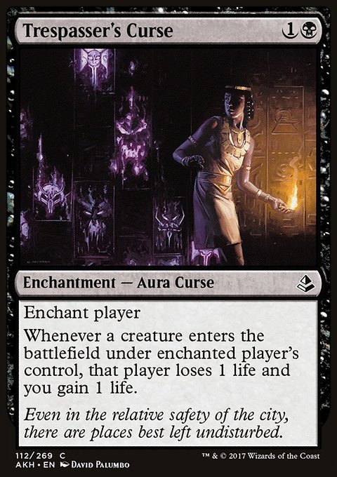 Trespasser's Curse, Amonkhet #112, Magic: The Gathering card