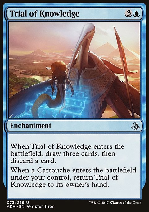 Trial of Knowledge, Amonkhet #73, Magic: The Gathering card