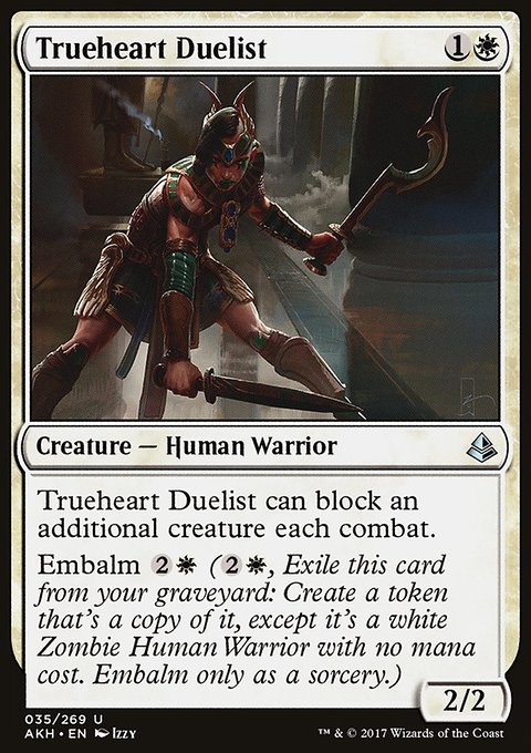Trueheart Duelist, Amonkhet #35, Magic: The Gathering card