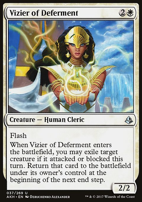 Vizier of Deferment, Amonkhet #37, Magic: The Gathering card