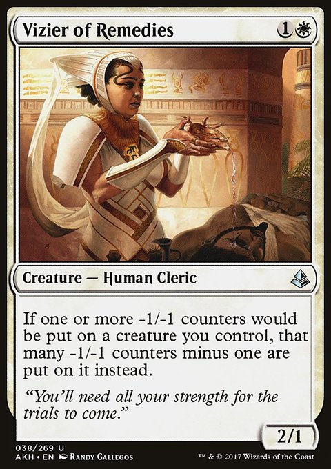 Vizier of Remedies, Amonkhet #38, Magic: The Gathering card