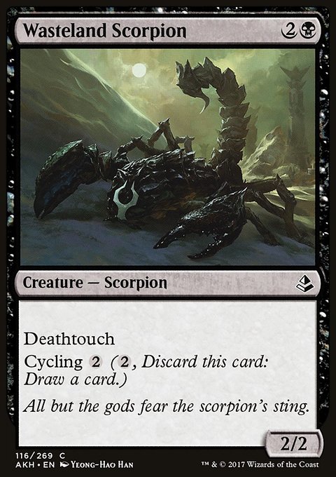 Wasteland Scorpion, Amonkhet #116, Magic: The Gathering card