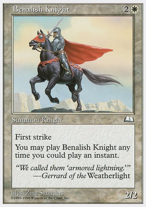 Benalish Knight, Anthologies #3, Magic: The Gathering card