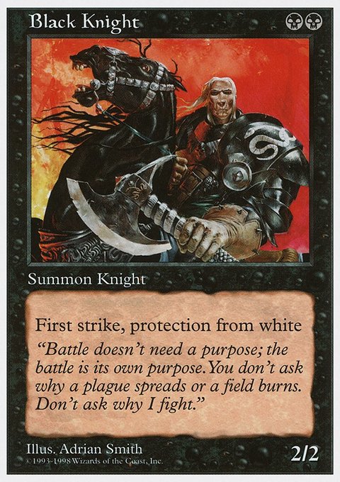 Black Knight, Anthologies #20, Magic: The Gathering card