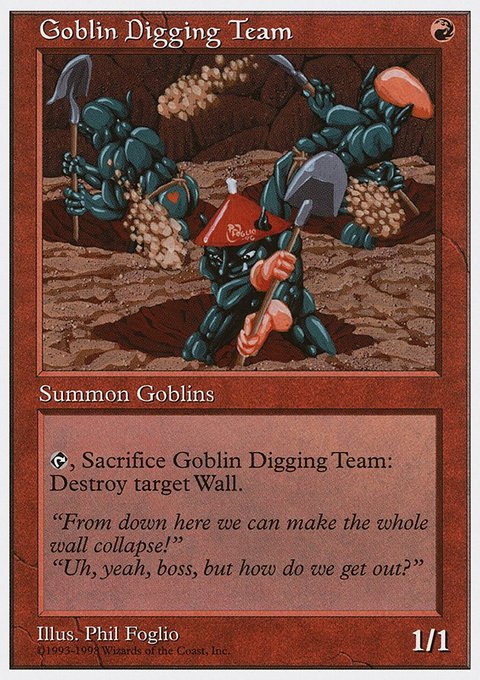 Goblin Digging Team, Anthologies #31, Magic: The Gathering card