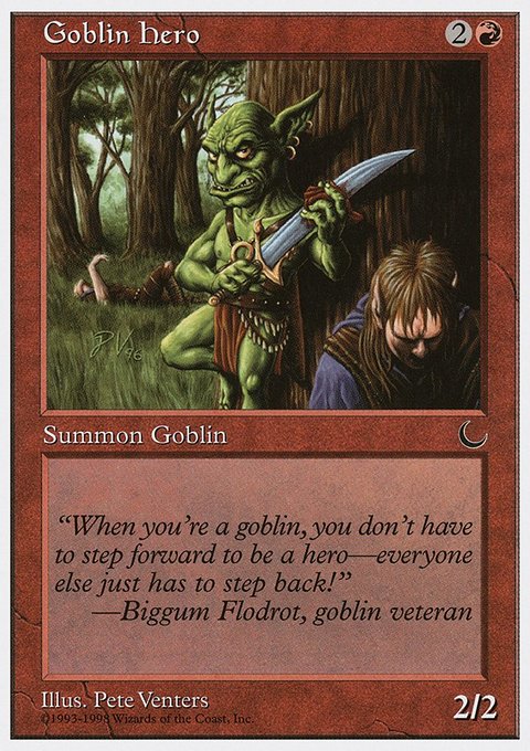Goblin Hero, Anthologies #33, Magic: The Gathering card