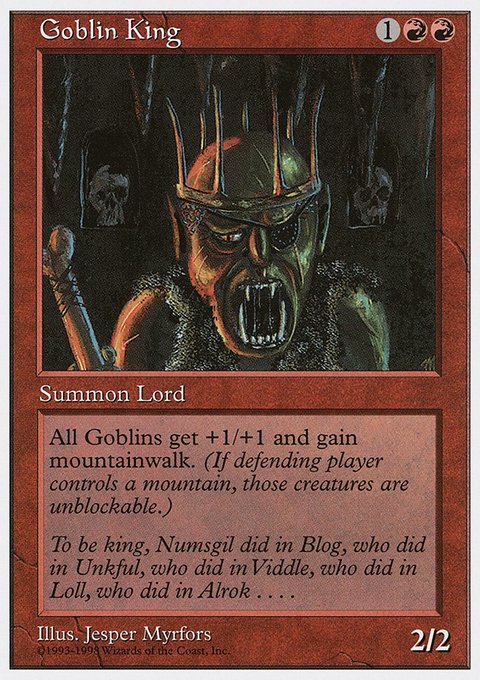 Goblin King, Anthologies #34, Magic: The Gathering card
