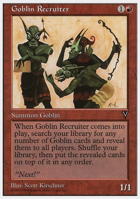 Goblin Recruiter, Anthologies #38, Magic: The Gathering card