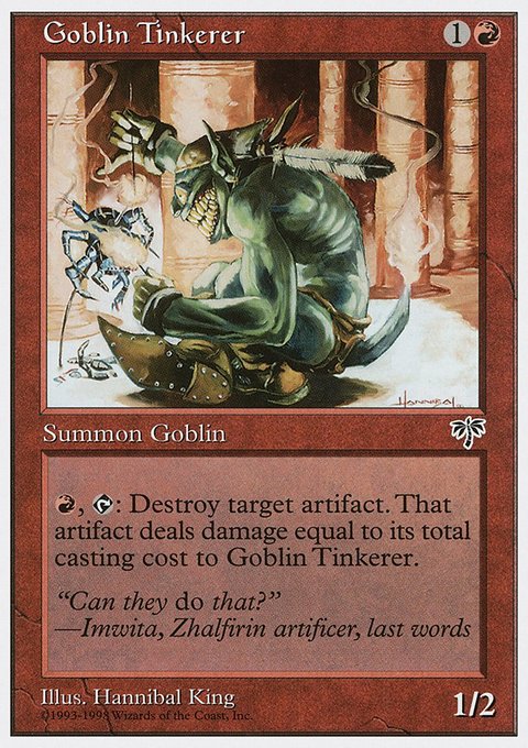 Goblin Tinkerer, Anthologies #40, Magic: The Gathering card
