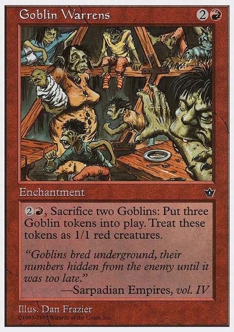 Goblin Warrens, Anthologies #42, Magic: The Gathering card