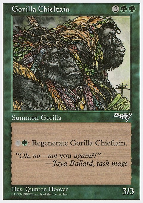 Gorilla Chieftain, Anthologies #57, Magic: The Gathering card