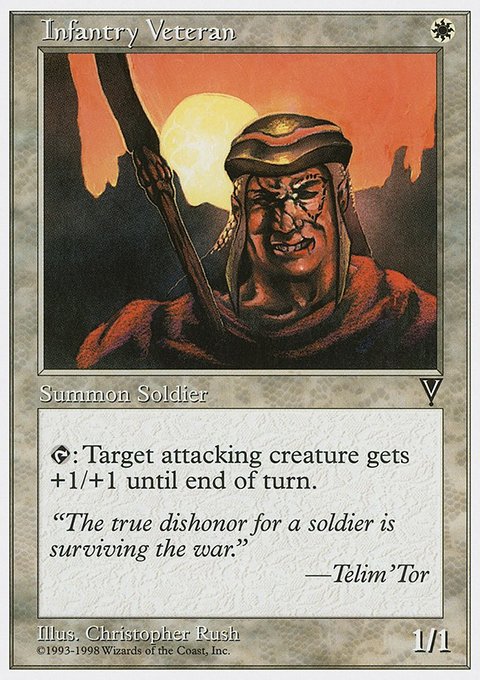 Infantry Veteran, Anthologies #8, Magic: The Gathering card