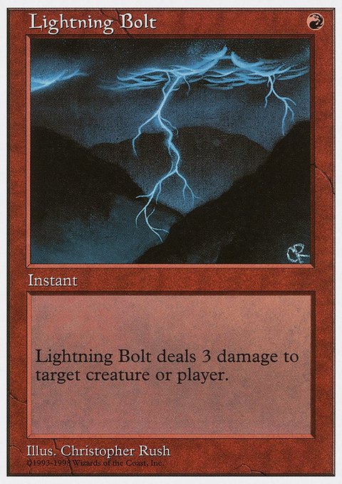 Lightning Bolt, Anthologies #43, Magic: The Gathering card