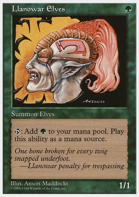 Llanowar Elves, Anthologies #59, Magic: The Gathering card