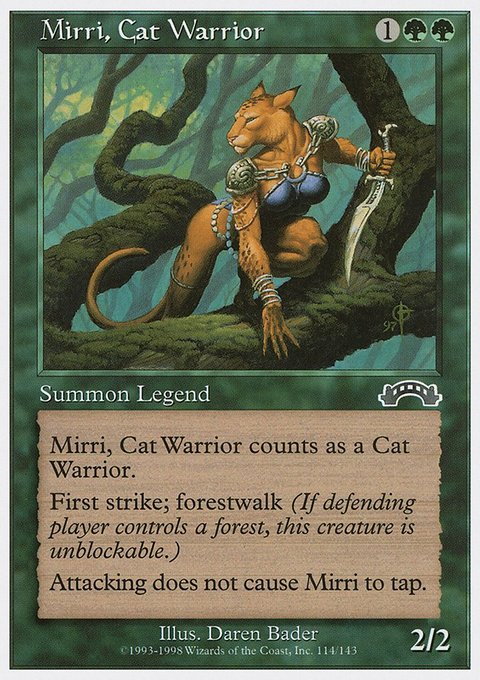 Mirri, Cat Warrior, Anthologies #60, Magic: The Gathering card