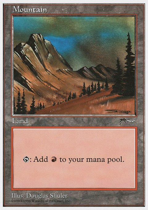 Mountain, Anthologies #82, Magic: The Gathering card