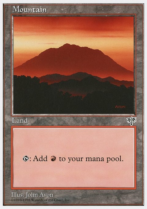 Mountain, Anthologies #83, Magic: The Gathering card