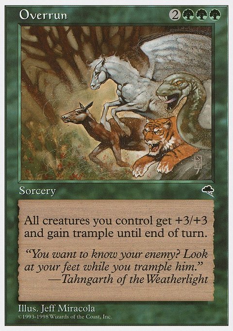 Overrun, Anthologies #61, Magic: The Gathering card
