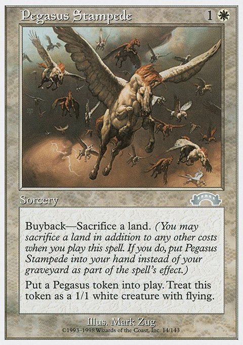 Pegasus Stampede, Anthologies #12, Magic: The Gathering card