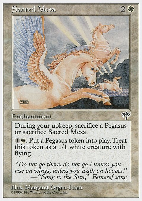 Sacred Mesa, Anthologies #13, Magic: The Gathering card
