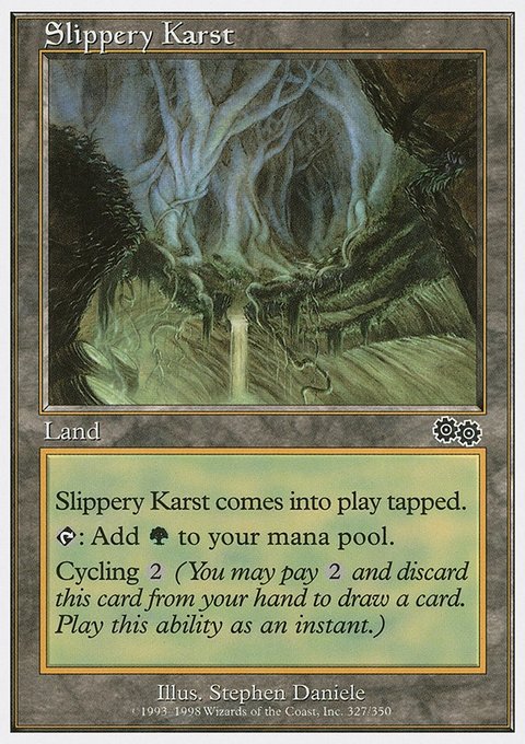 Slippery Karst, Anthologies #75, Magic: The Gathering card