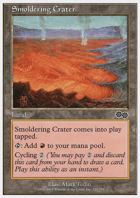 Smoldering Crater, Anthologies #76, Magic: The Gathering card