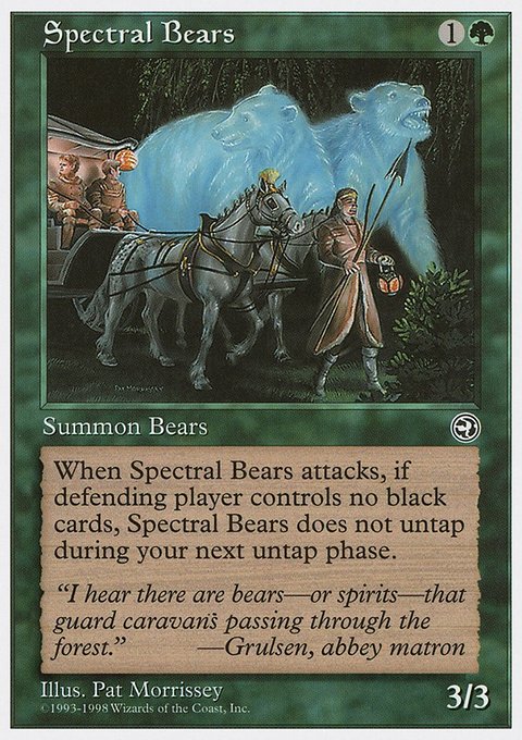 Spectral Bears, Anthologies #63, Magic: The Gathering card