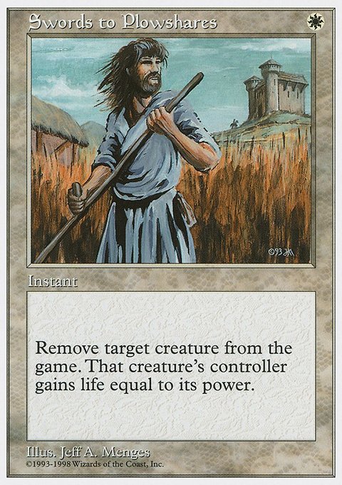 Swords to Plowshares, Anthologies #16, Magic: The Gathering card