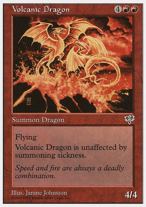 Volcanic Dragon, Anthologies #51, Magic: The Gathering card