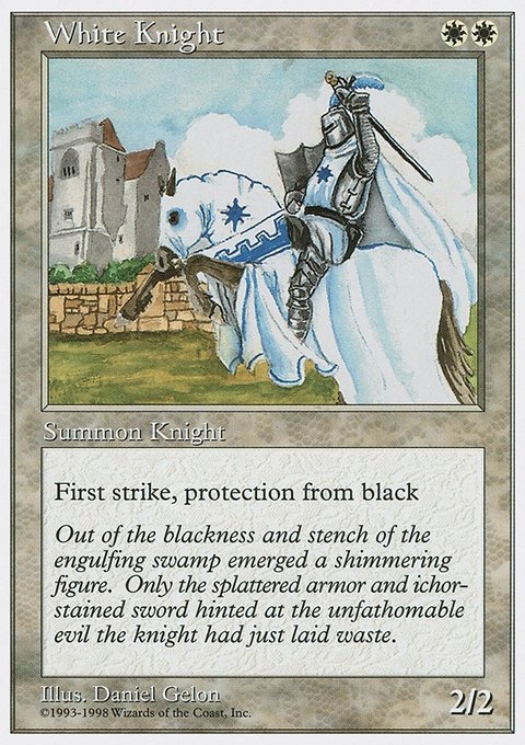 White Knight, Anthologies #18, Magic: The Gathering card