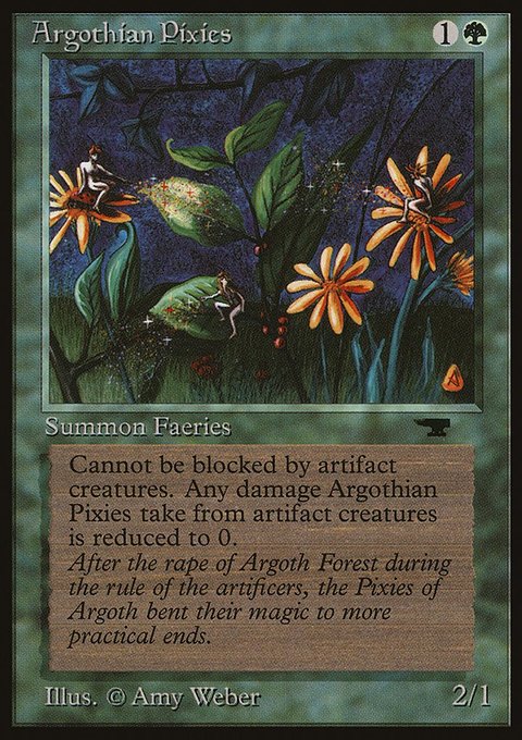 Argothian Pixies, Antiquities #29, Magic: The Gathering card