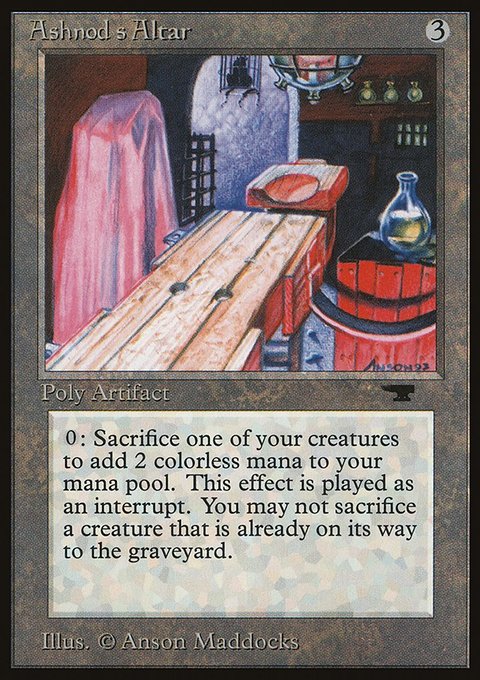 Ashnod's Altar, Antiquities #38, Magic: The Gathering card