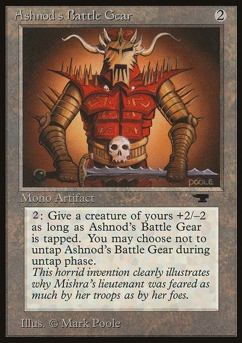 Ashnod's Battle Gear, Antiquities #39, Magic: The Gathering card