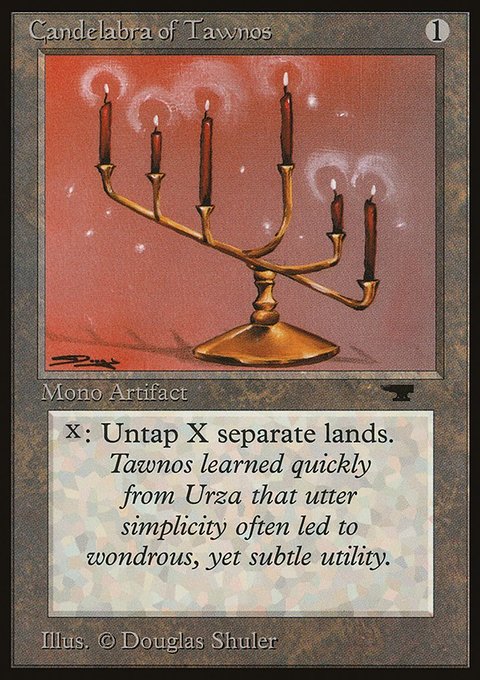 Candelabra of Tawnos, Antiquities #43, Magic: The Gathering card