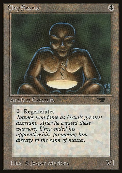 Clay Statue, Antiquities #44, Magic: The Gathering card