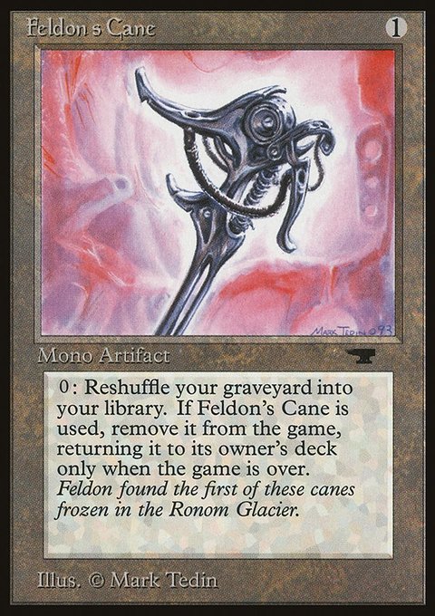 Feldon's Cane, Antiquities #50, Magic: The Gathering card