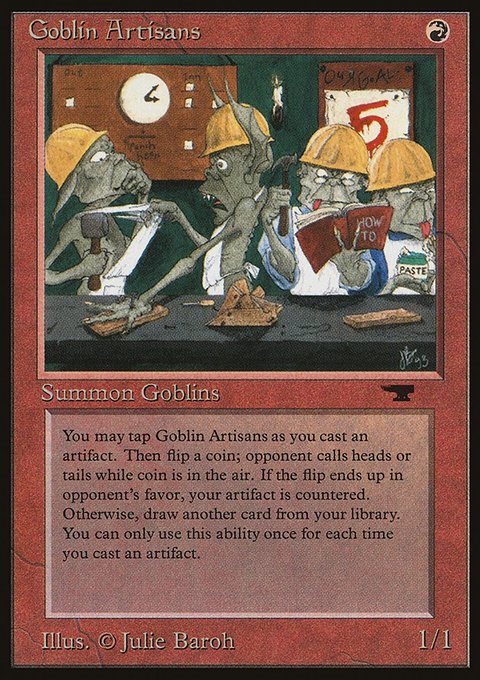 Goblin Artisans, Antiquities #26, Magic: The Gathering card