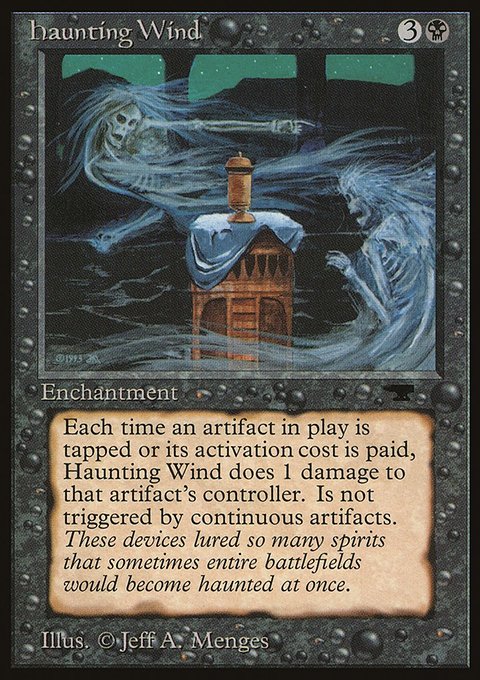 Haunting Wind, Antiquities #17, Magic: The Gathering card
