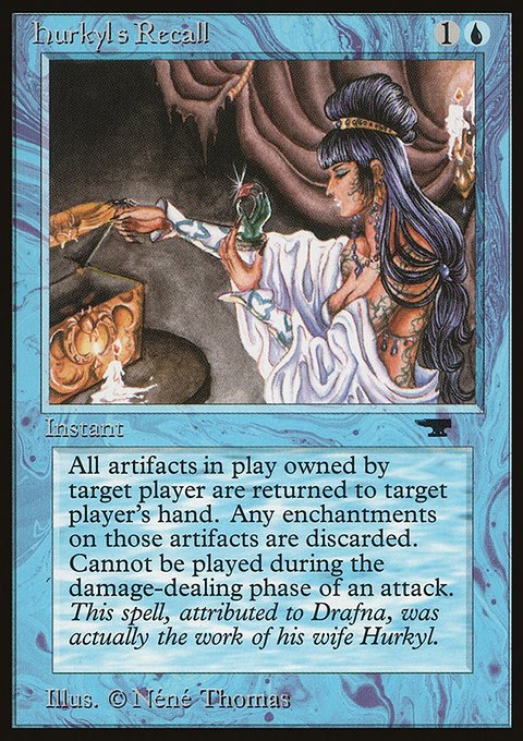 Hurkyl's Recall, Antiquities #10, Magic: The Gathering card