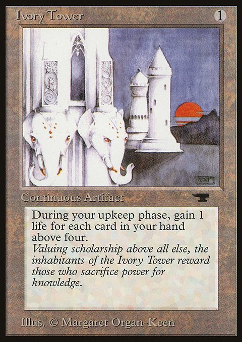 Ivory Tower, Antiquities #53, Magic: The Gathering card