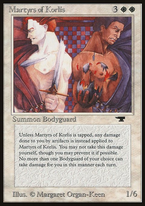 Martyrs of Korlis, Antiquities #6, Magic: The Gathering card
