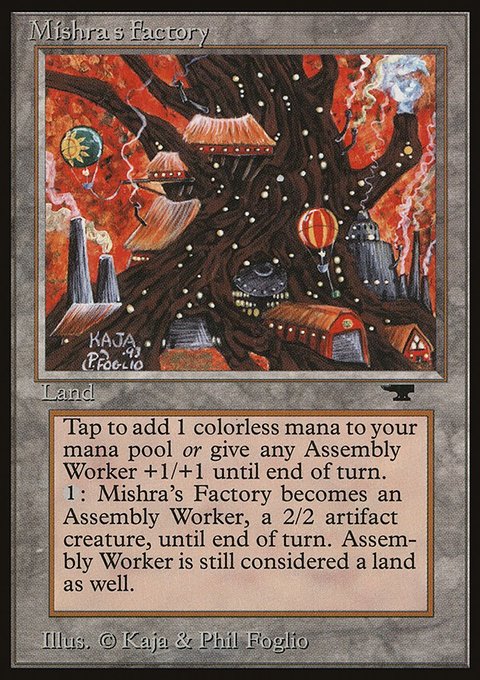 Mishra's Factory, Antiquities #80c, Magic: The Gathering card