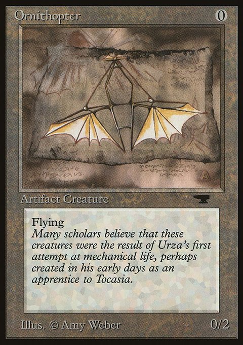 Ornithopter, Antiquities #60, Magic: The Gathering card