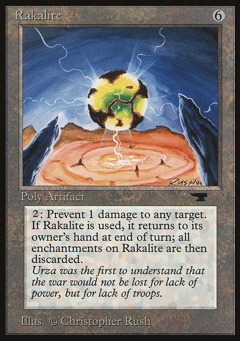 Rakalite, Antiquities #62, Magic: The Gathering card
